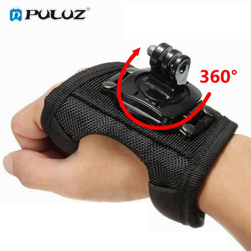 360 Degrees Wrist Band Arm Strap Belt Tripod Mount for GoPro Hero 4 3+ 3 2 Camera Fist Adapter Band Case for Go Pro Accessories