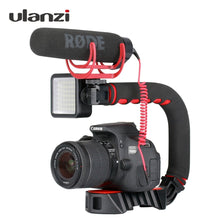 Load image into Gallery viewer, Ulanzi U-Grip Pro Triple Shoe Mount Video Stabilizer Handle Video Grip Camera Phone Video Rig Kit for Nikon Canon iPhone X 8 7