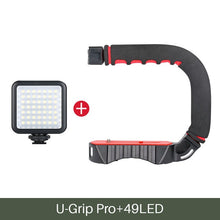 Load image into Gallery viewer, Ulanzi U-Grip Pro Triple Shoe Mount Video Stabilizer Handle Video Grip Camera Phone Video Rig Kit for Nikon Canon iPhone X 8 7